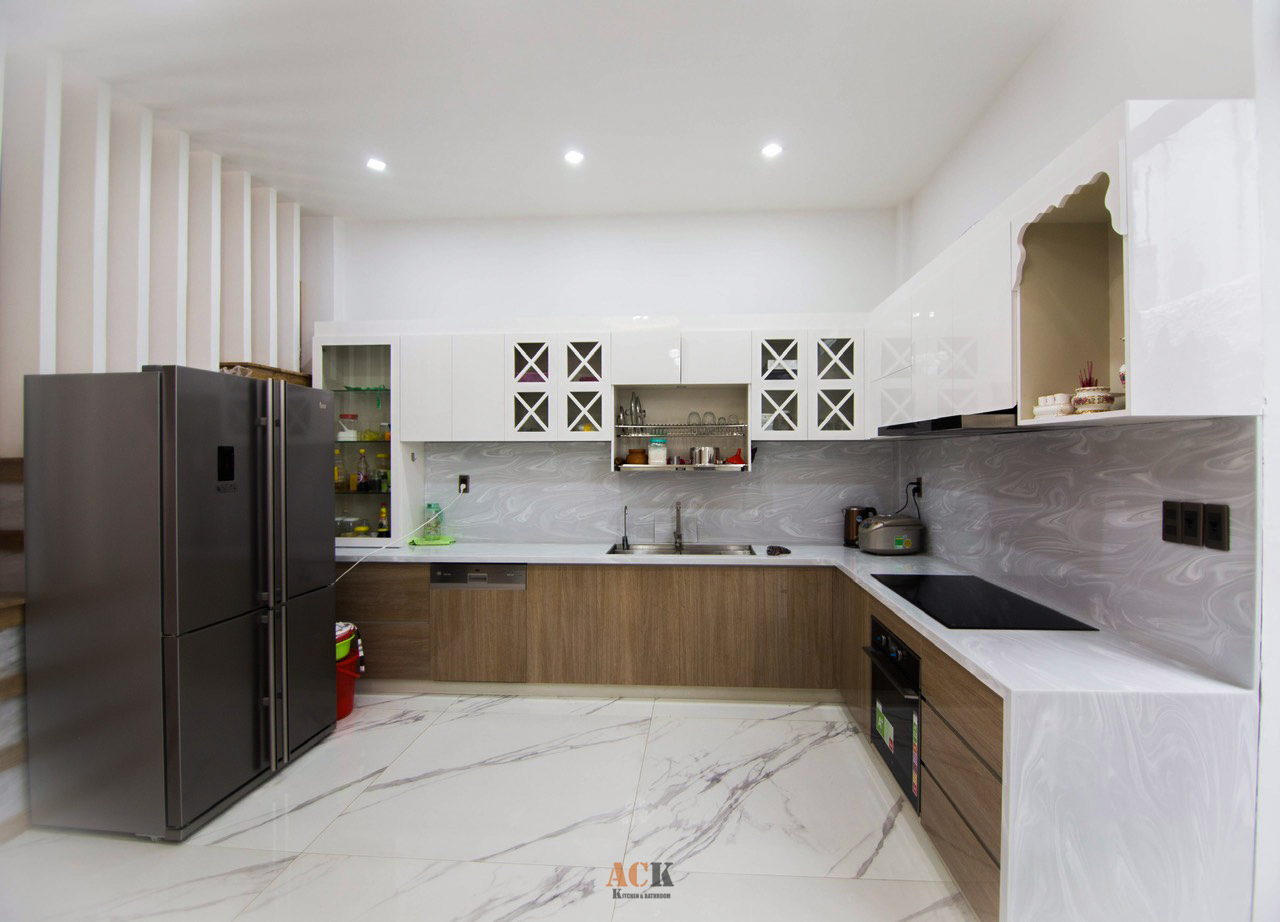 Thiết Kế Và Thi Công Tủ Bếp Gỗ Công Nghiệp Khu Vực Bình Chánh