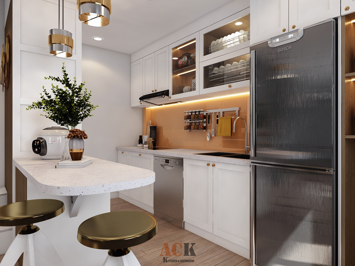 Kinh Nghiệm Chọn Màu Sắc Tủ Bếp Gỗ Công Nghiệp