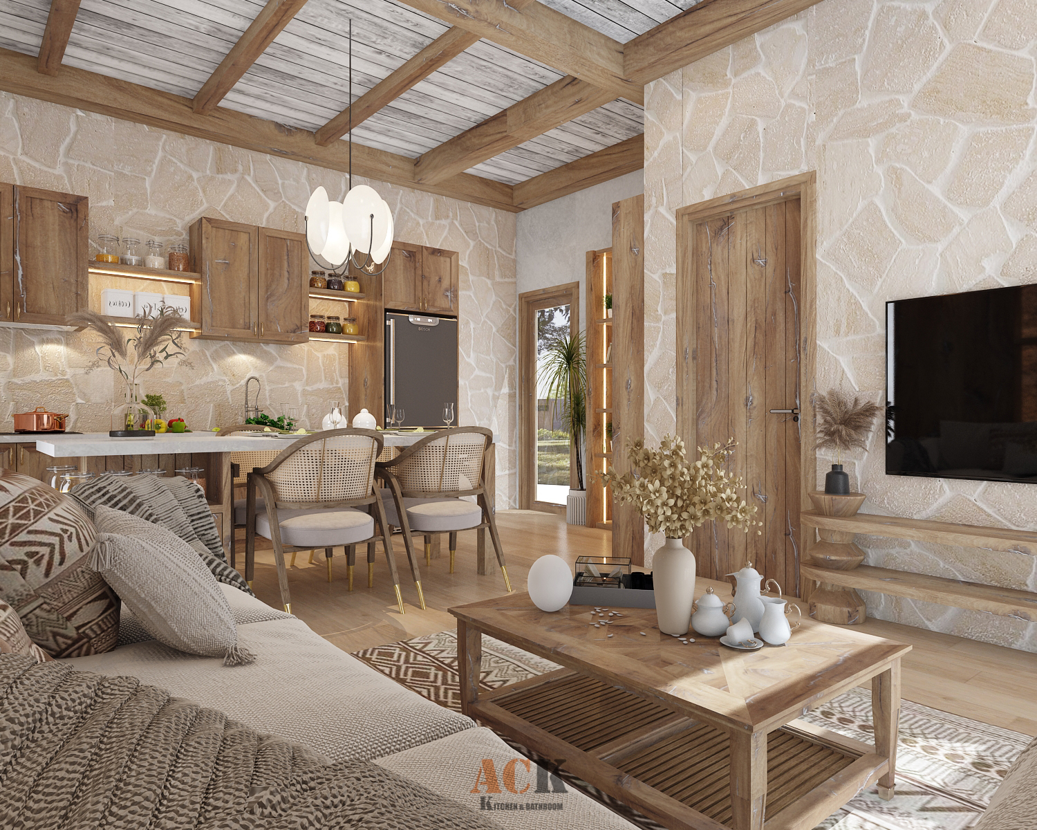 Thiết Kế Nội Thất Villa Phong Cách Rustic tại Vũng Tàu