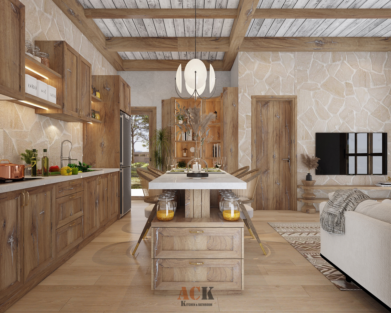 Thiết Kế Nội Thất Villa Vũng Tàu Phong Cách Rustic