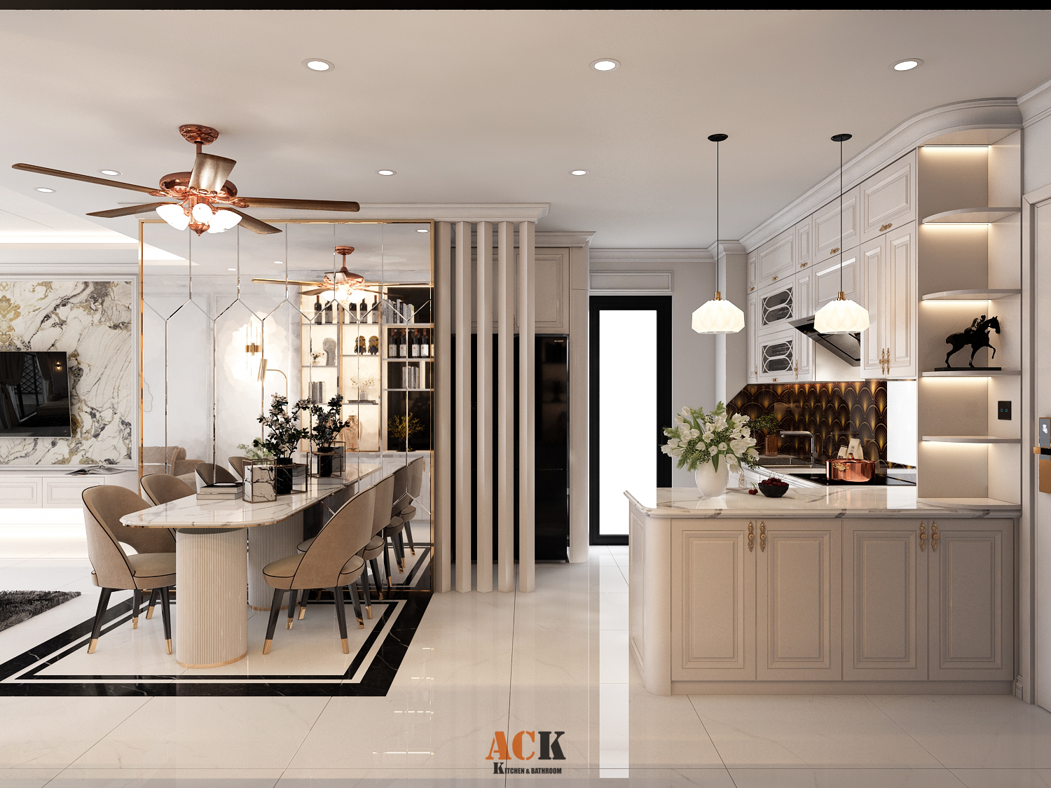 Top 5 thiết kế nội thất nhà bếp tiêu biểu của Nội Thất ACKKIBA