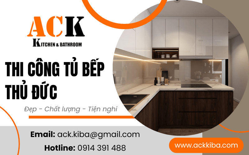 dịch vụ thi công tủ bếp