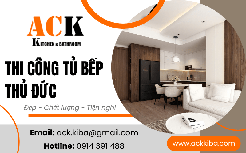 dịch vụ thi công tủ bếp